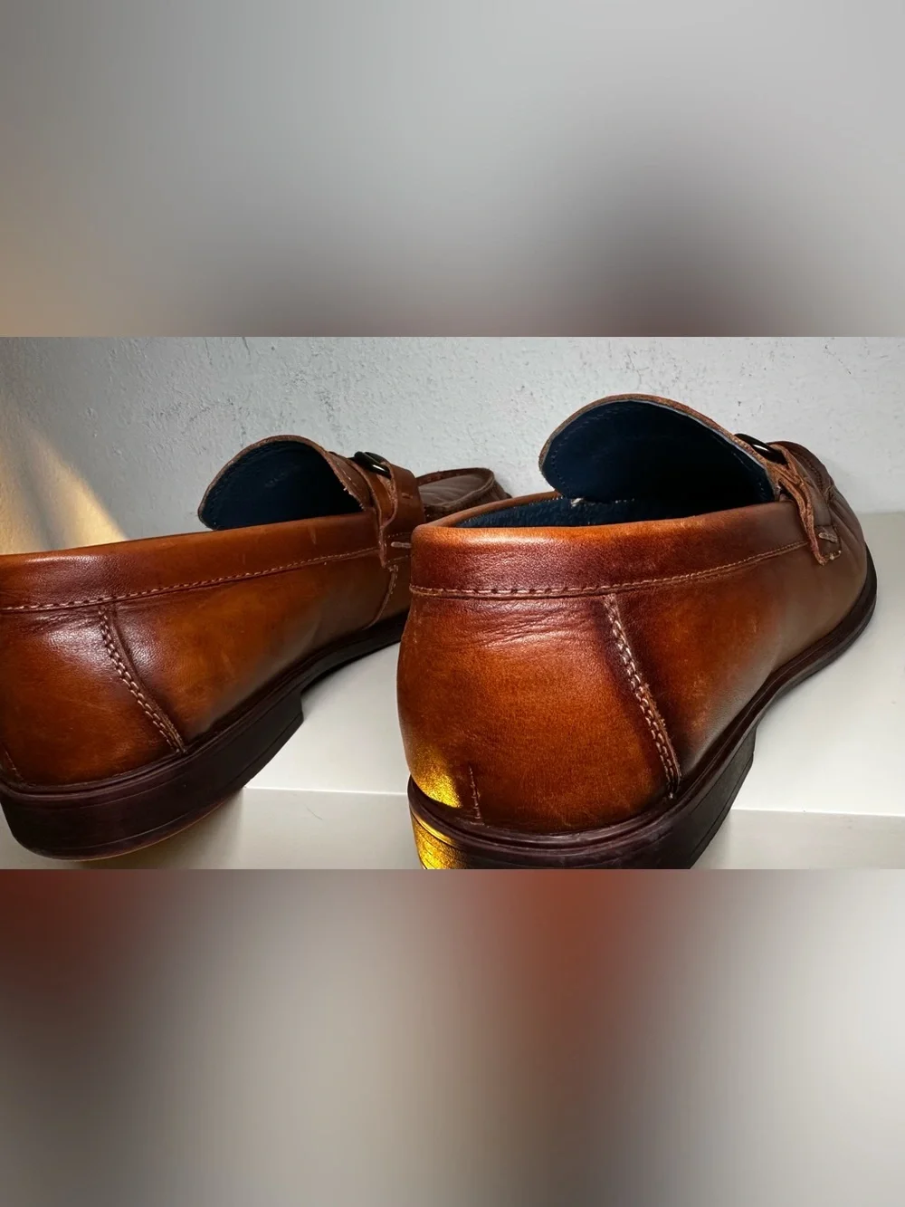 Men's Brown Leather Bit Loafers